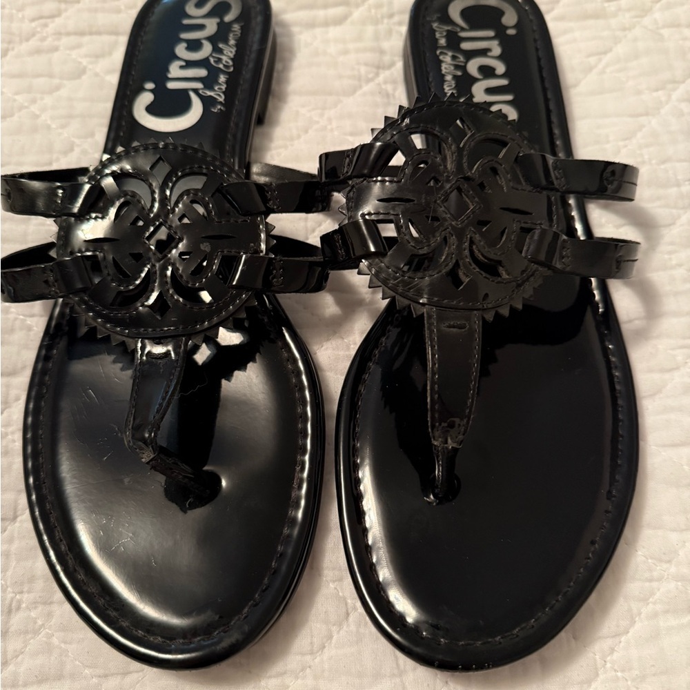 Circus by Sam Edelman Glossy Black Sandals